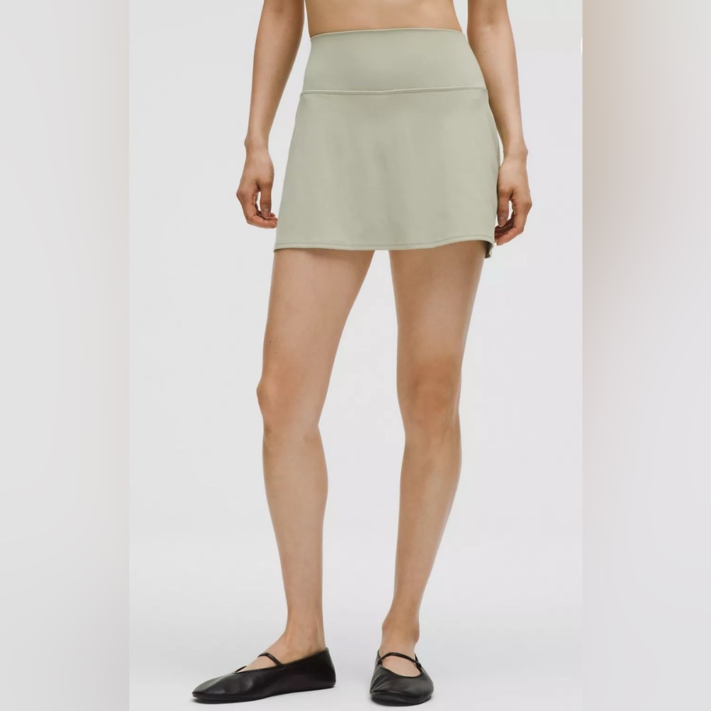 🆕Lululemon🍋Align™ High-Rise Skirt Colour Fog Green Sz 4